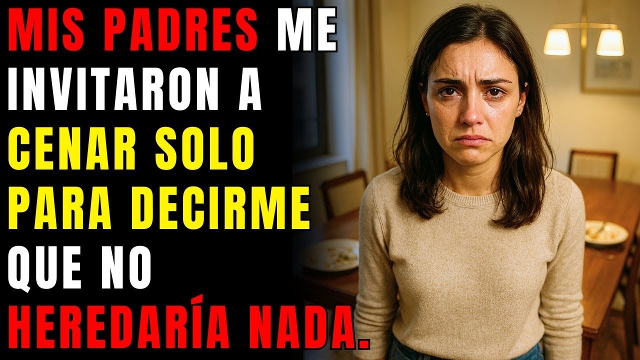 MIS PADRES ME INVITARON A CENAR SOLO PARA DECIRME QUE NO HERDARÍA NADA  CANCELÉ SU HIPOTECA AL