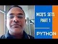 MCQ's sets part 1 Python