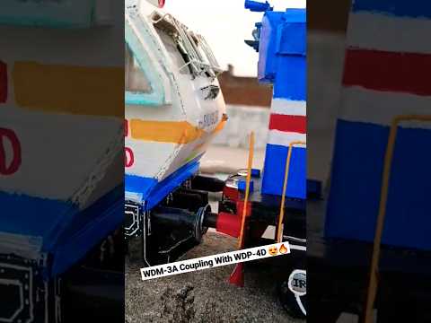 #wdm3a #locomotive #coupling
