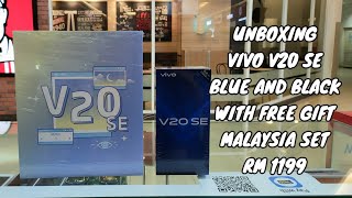 Unboxing vivo v20 se special edition blue and black with free gift
malaysia set rm1199