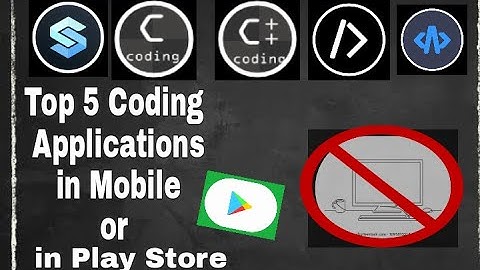 Top 5 Awesome Coding Applications in working in Mobile Phone 📱