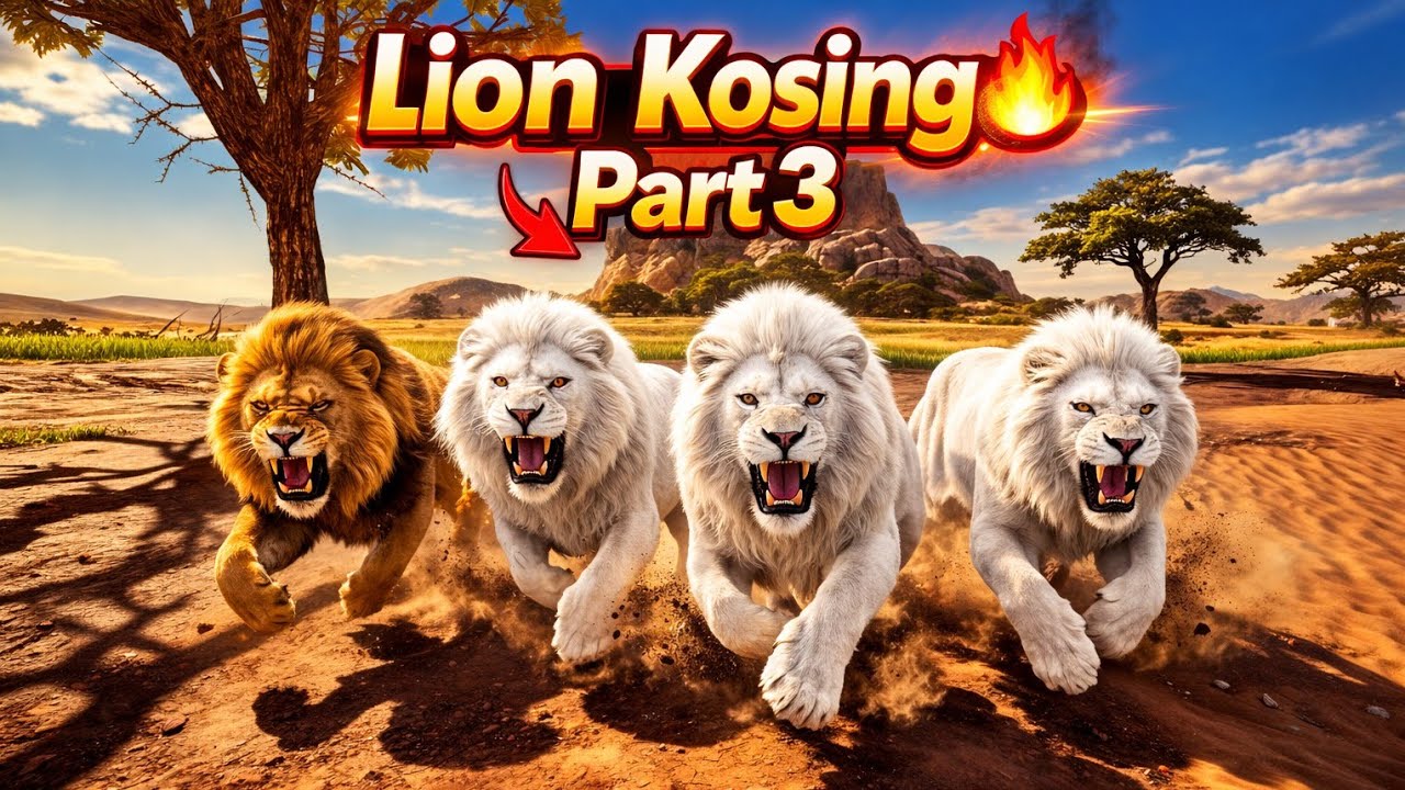 🦁 Lion Kosing Part 3 | The Ultimate Savannah War Begins 🔥 [ SAVANNAH LIFE ]