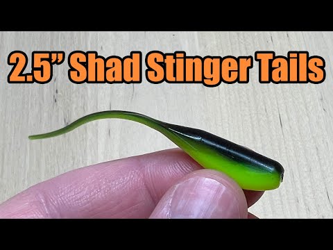 2.5 Shad Stinger Tail - All Purpose Crappie Fishing Bait 