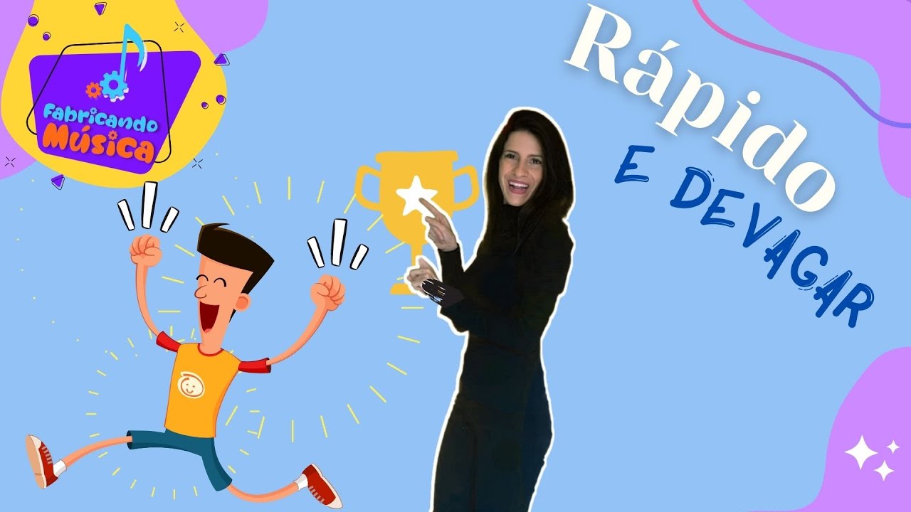 Vamos correr! Rápido e lento.