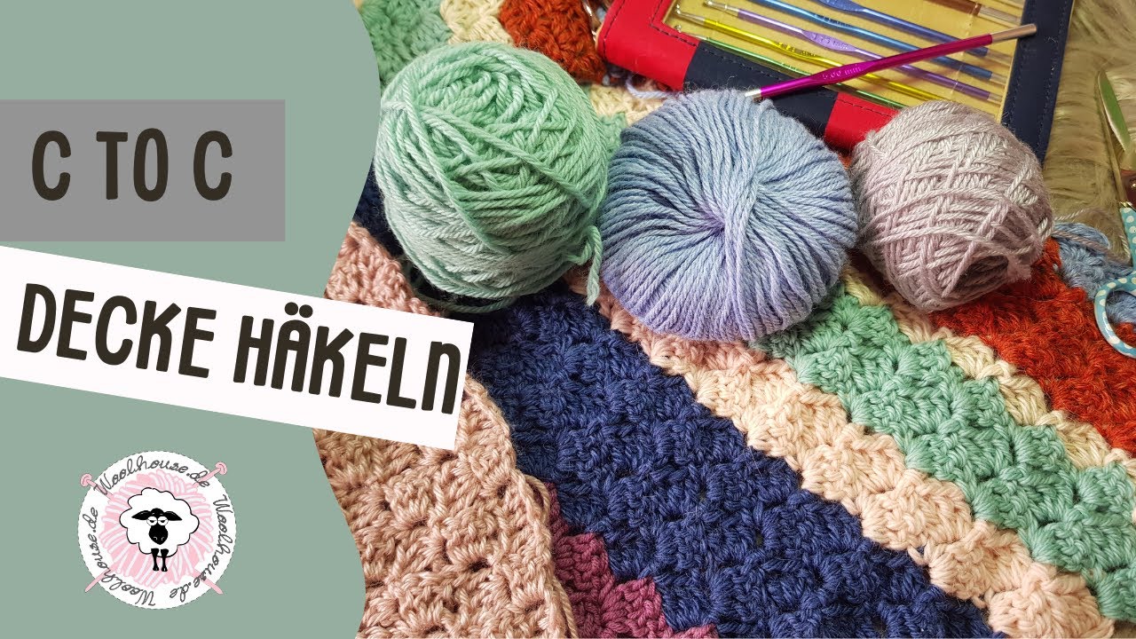 C2C / Corner to Corner / Restedecke häkeln