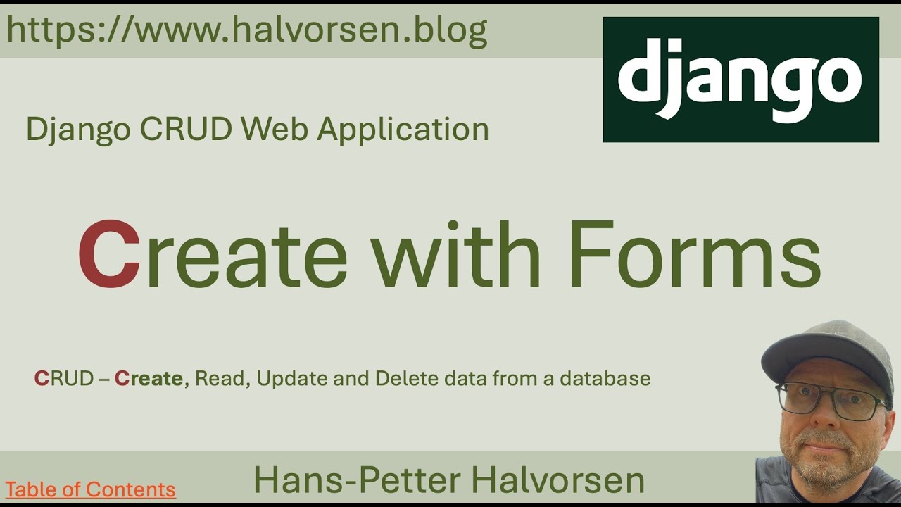 Django CRUD App: Part 5 - Create with Forms - YouTube