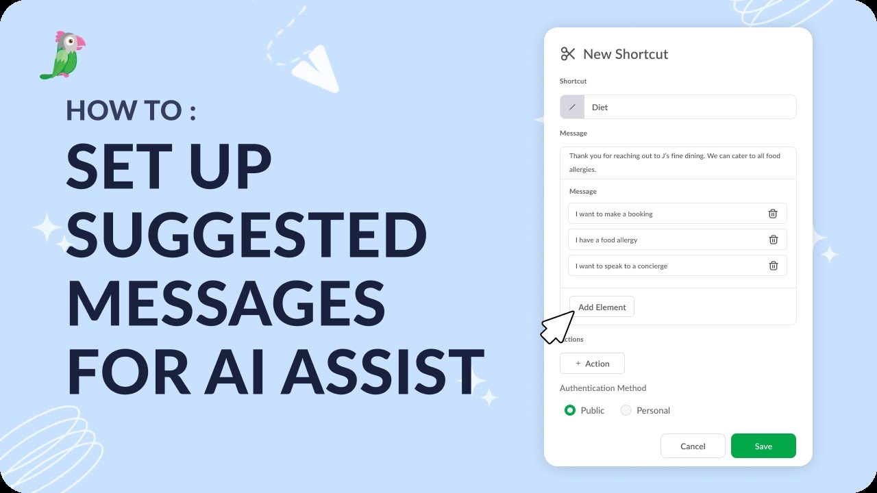 How to set up suggested messages within AI Assist - YouTube