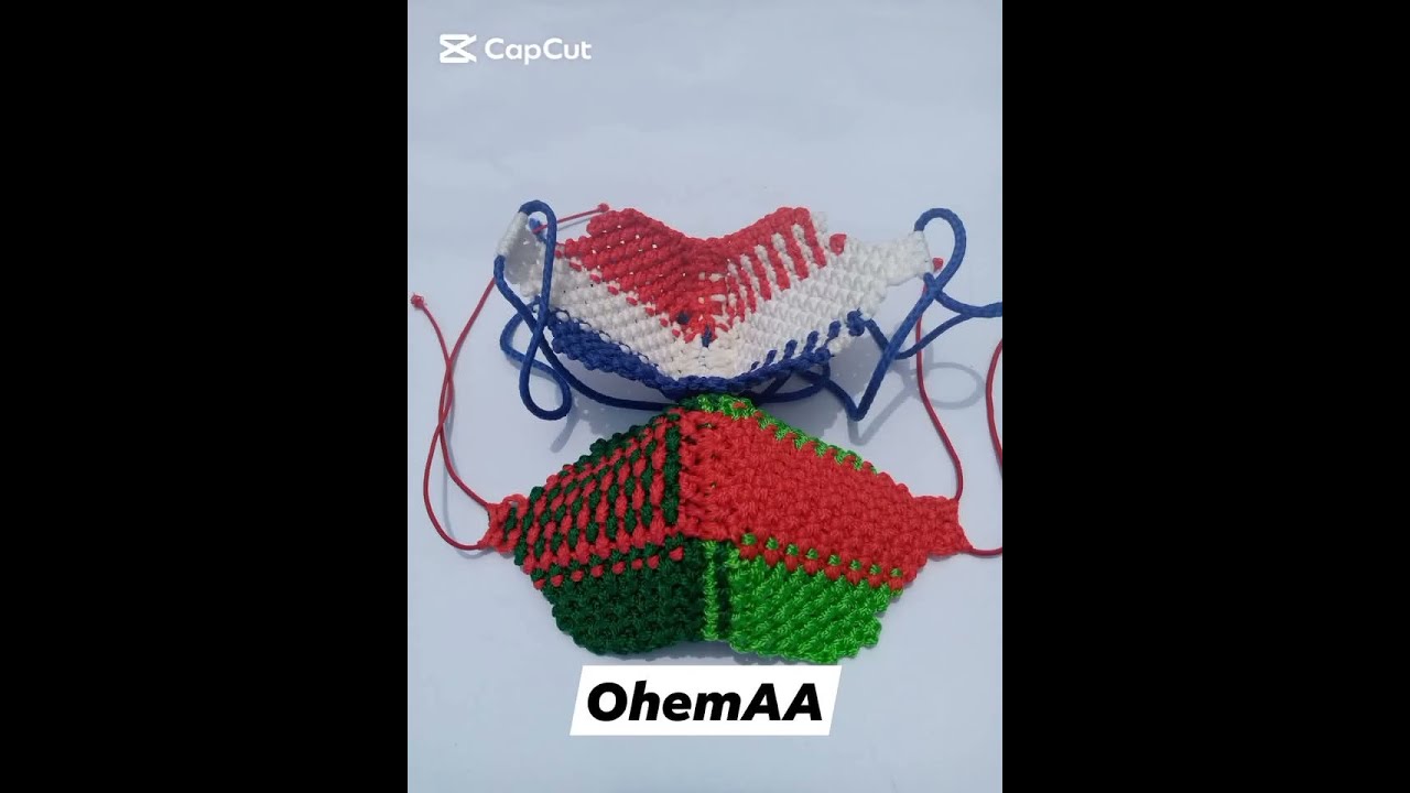 New macrame nose mask