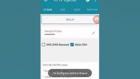 Cara menggunakan HTTP Injector ( import file config xl )