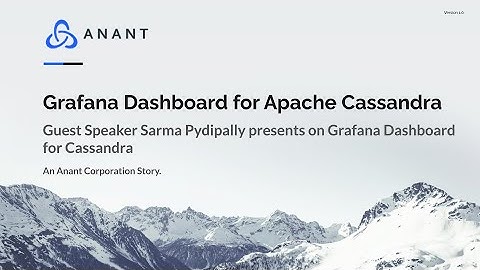 Apache Cassandra Lunch #62: Grafana Dashboard for Apache Cassandra
