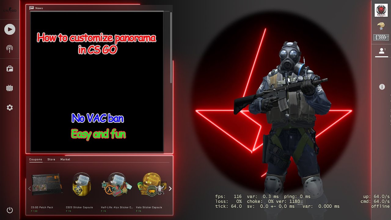 CS GO Mod | How to change CS GO main screen background | No VAC ban ...