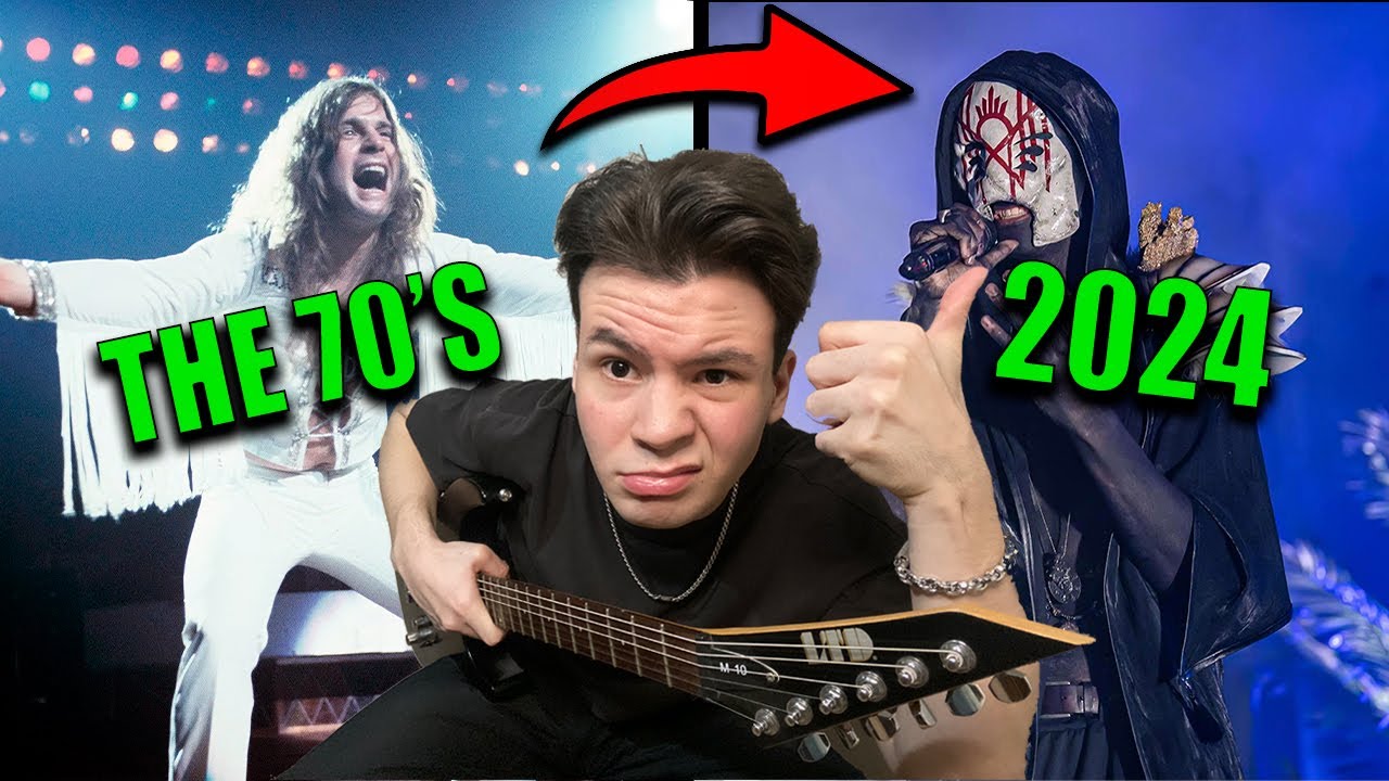 Every Era of Metal UNDER 5 MINUTES (with Guitar Riffs)