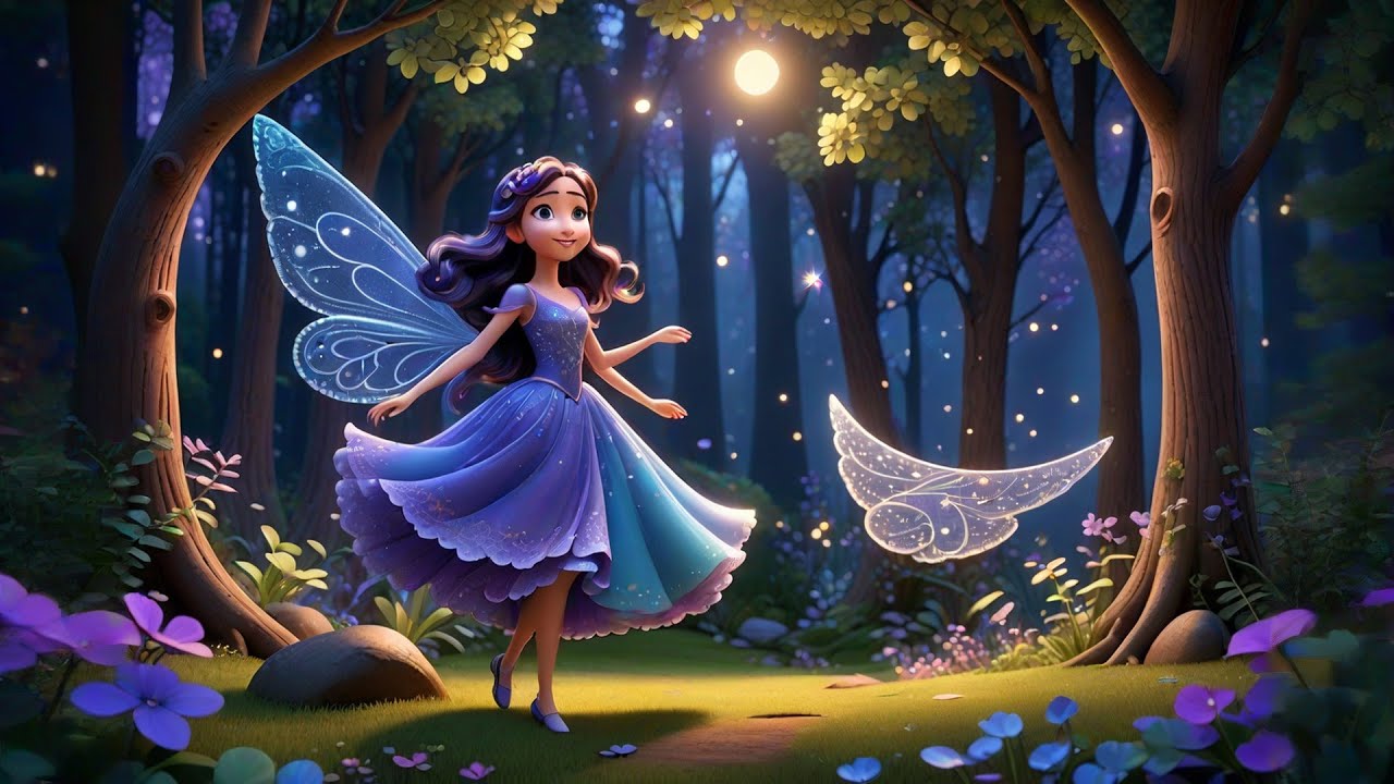 Three Starry Fairies Sing and Glow | Magical Night-Time Song for Kids | Rhymes and Baby Songs
