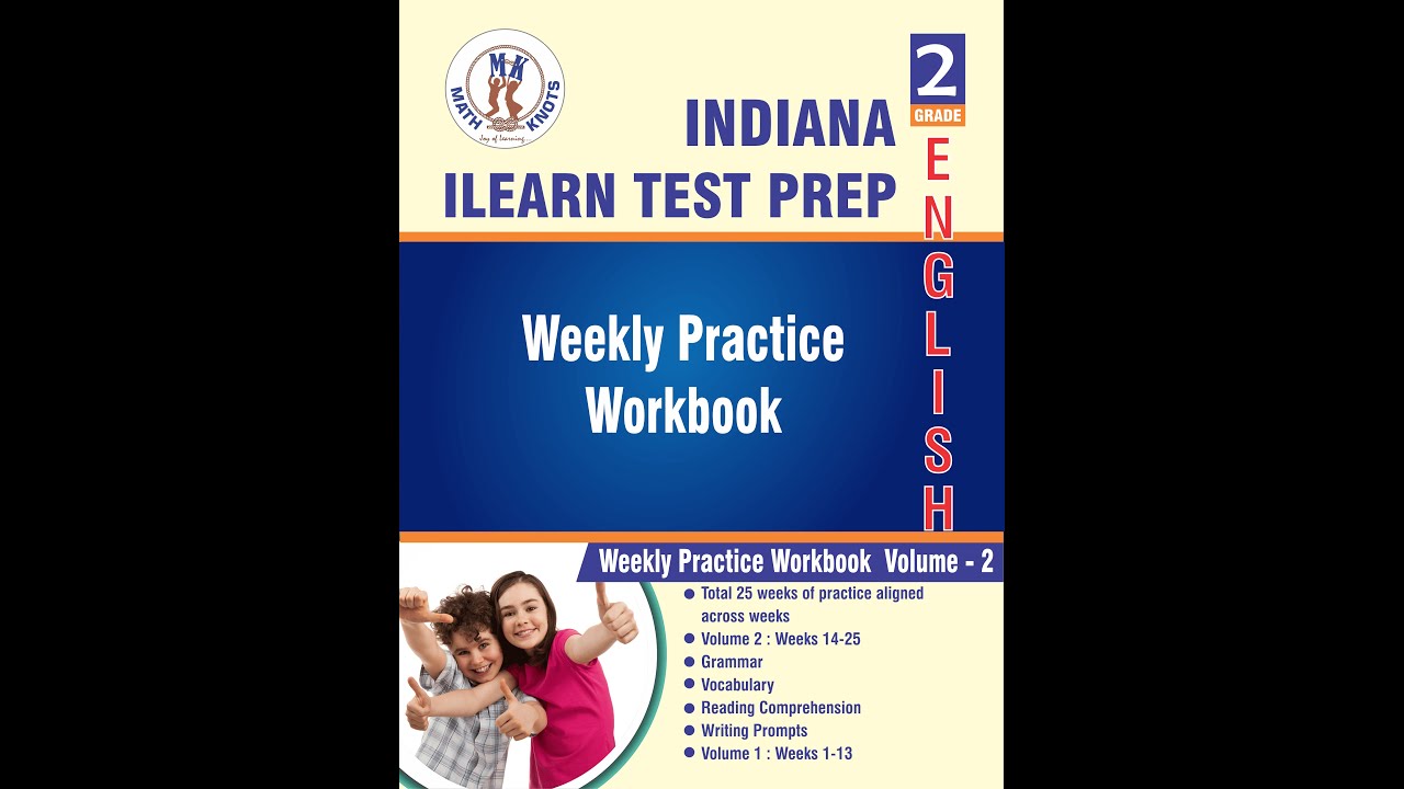 Indiana ILEARN Assessments – 2nd Grade ELA Test Prep Workbook Volume 2 | Book Preview Video