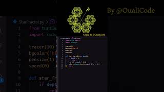 Draw a Star Fractal Using Python Turtle ⭐