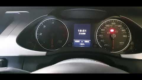 Audi oil level check