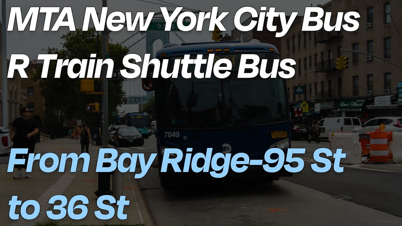 (R) Train Shuttle Bus Full Ride | Bay Ridge to 36 Street | MTA NYC Bus