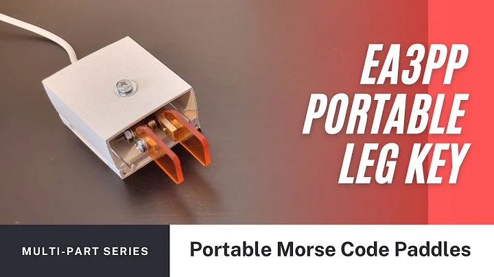 Morse Code Portable Leg Key by Andrés EA3PP