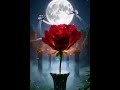 The Whispering Rose: Midnight Magic in the Malachite Garden 🌹 Mystical Garden, Digital Art Loop, 4K