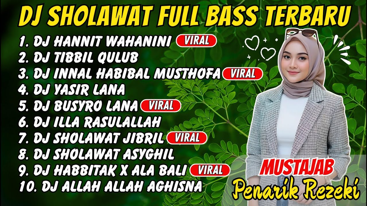 DJ SHOLAWAT TERBARU 2025 SLOW BASS - SHOLAWAT PENARIK REZEKI TERBARU 2025 - HABBITAK ALA BALI