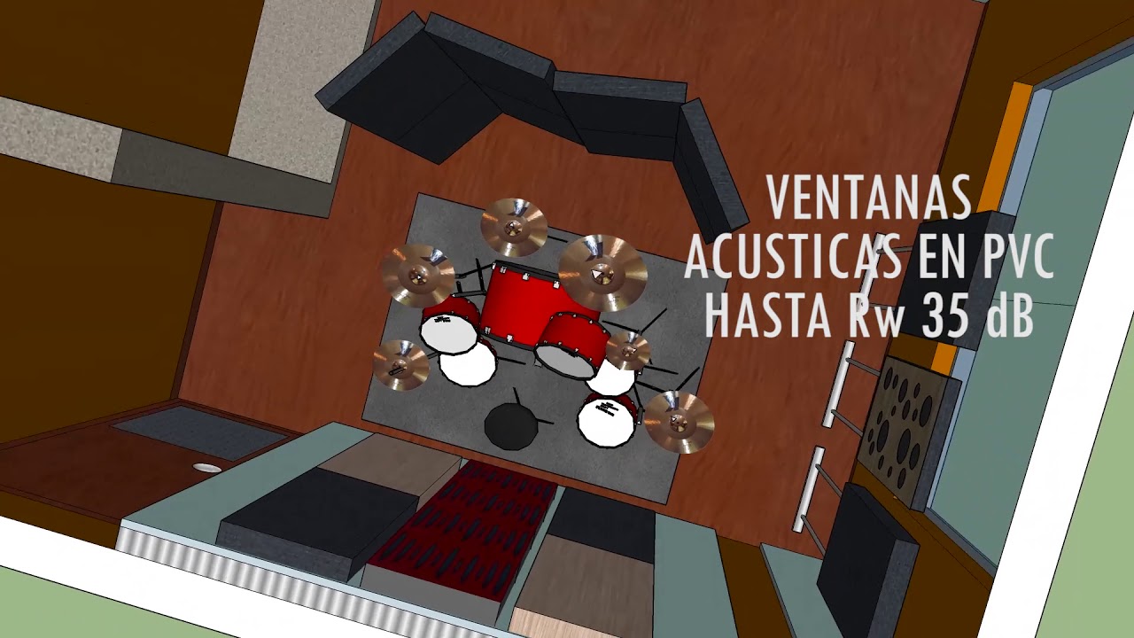 Non-destructive Modeling Acustiflex Drum Room Isolation HD