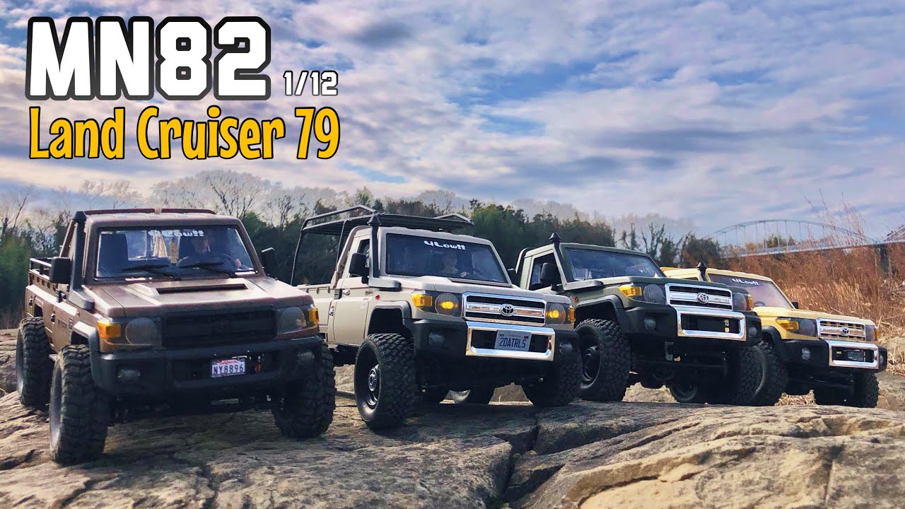 【MN82 LC79 1/12】scale ランドクルーザー散歩 川本トレイル 2024.02.04🇯🇵
