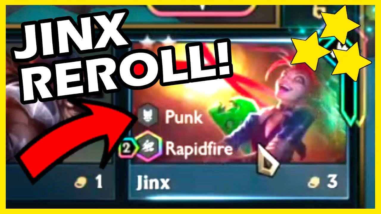 HERE WE ROLL AGAIN - can I get FIRST with PUNK JINX REROLL | TFT SET 10 ...