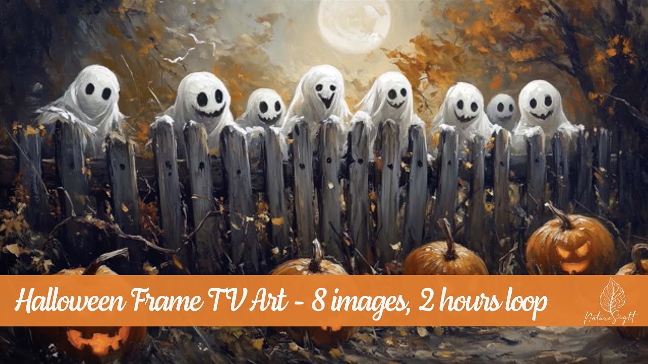 Halloween Frame TV Art | Spooky-Cute 2-Hour Loop | Cozy Haunted Ambience for Samsung Frame TV