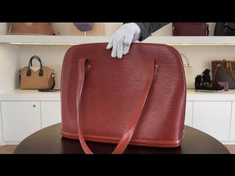 Louis Vuitton Vintage Louis Vuitton Lussac Red Epi Leather