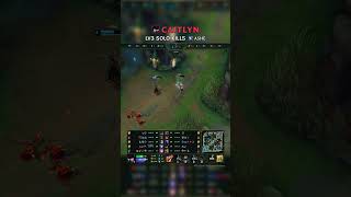 Caitlyn LV3 SOLO KILLS Ashe | EUW Master Patch 26.19 #shorts