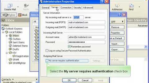 How to Enable SMTP Authentication Microsoft Outlook Express