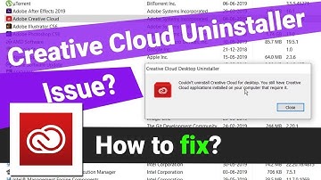 Solved: Couldn’t uninstall Creative Cloud for desktop #computer #viral #youtube