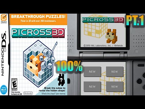 Picross 3D (Beginner and Easy Levels) [02] 100% DS Longplay pt.1