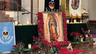 Misa en honor a la #VirgenDeGuadalupe en #Munich con #Mariachi