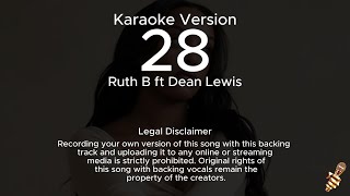 Download Lagu Ruth B ft Dean Lewis - 28 (Karaoke Version) MP3