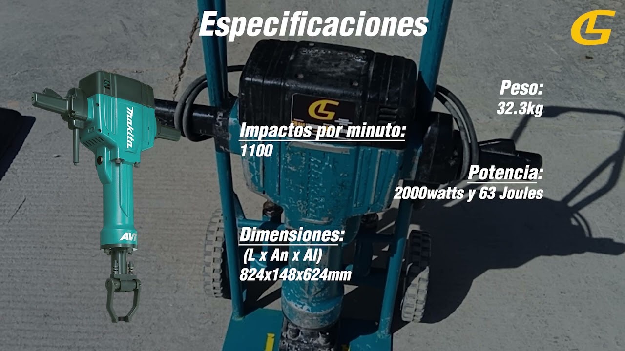 Recomendaciones de uso de Rompedora Makita 30 kg HM1801