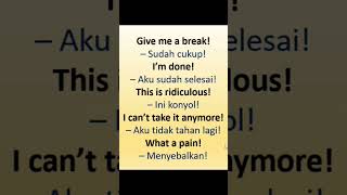 Ungkapan Bahasa Inggris English Expressions #shorts #bahasainggris #english #kosakata