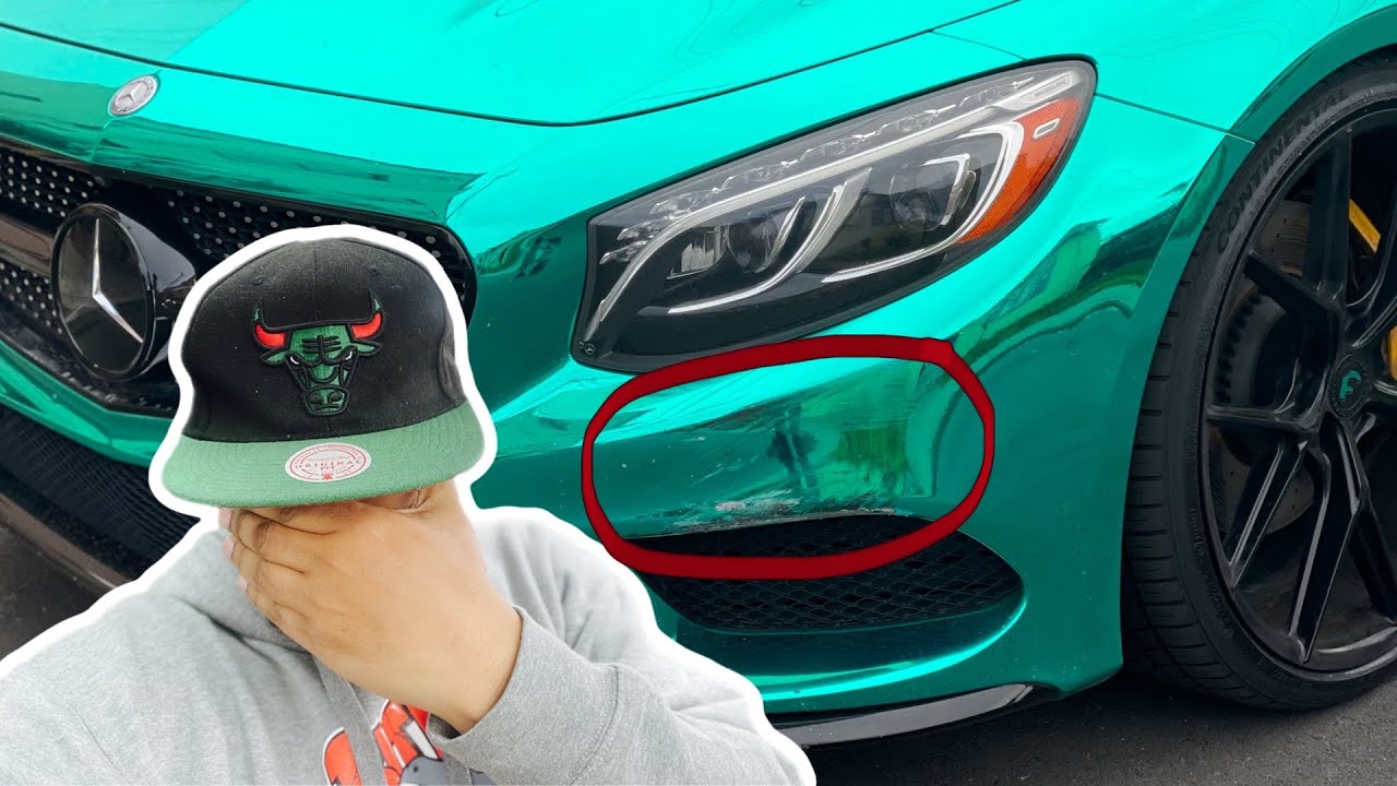 CHROME CAR WRAP DAMAGED! YouTube