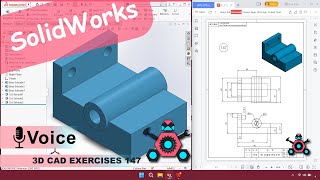 Famous SolidWorks | 3D CAD EXERCISES 147 | StudyCadCam | Solution Tutorial | Net Worth