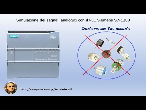 PLC Siemens S7 1200 simulazione segnali analogici. NORM_X SCALE_X. Video n.4