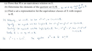 Equivalence Relations, Classes, and Representatives, Superquiz 2 Problem 14
