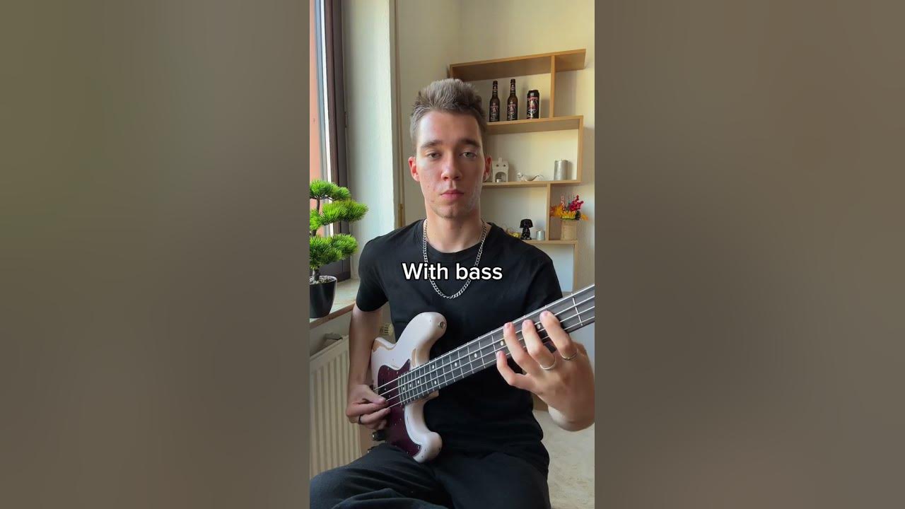 Songs with bass vs no bass #bassplayer #bass