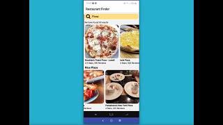 Restaurant Finder A Simple React Native App screenshot 1