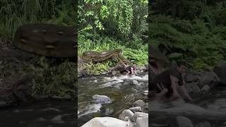big snake 😳 #adventure #kids #waterfall #vacation