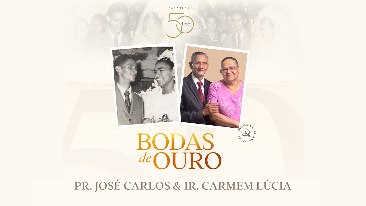 Aniversário de casamento Pr. Jose Carlos de Lima;  Bodas de ouro Templo Central-PB | 11-12-2024