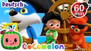 So fahren wir hinaus zur See | CoComelon - JJ's Animal Time Deutsch | Cartoons und Kinderlieder