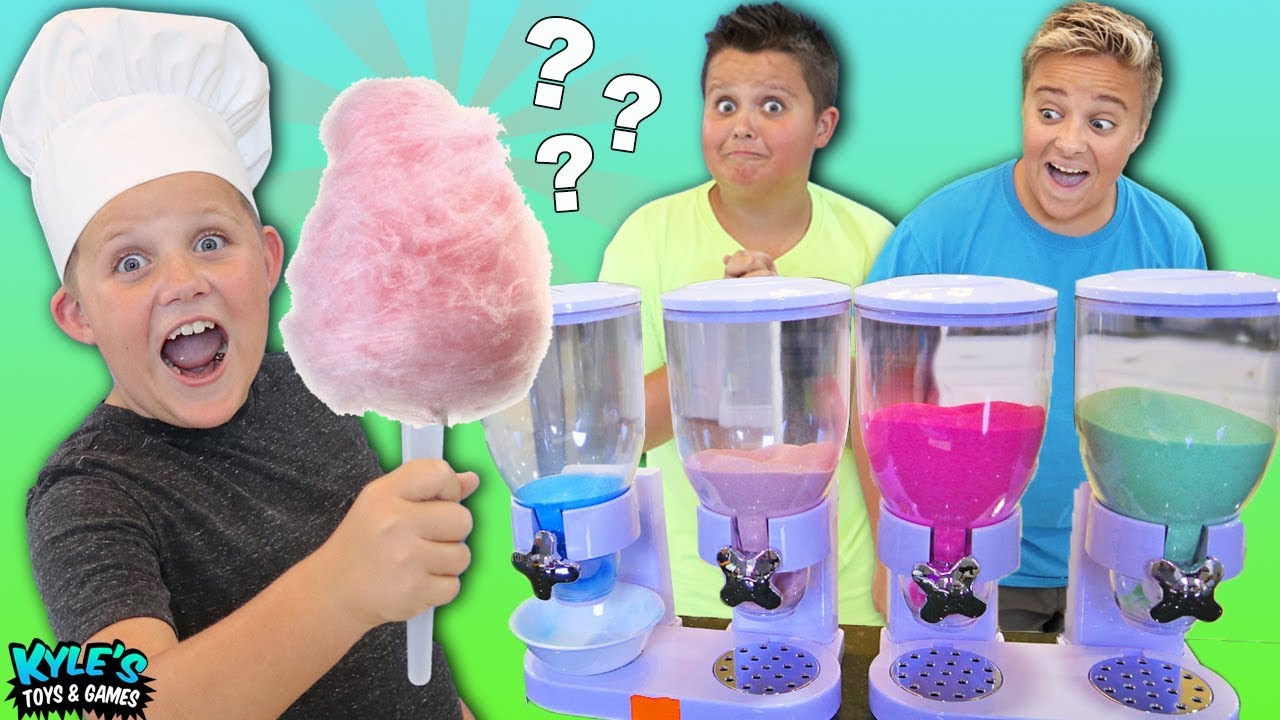 MYSTERY COTTON CANDY DISPENSER CHALLENGE!