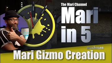 How to create gizmos in Mari 3 | Mari Node graph texturing | Mari in Five minutes