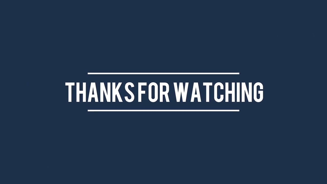 Thank You For Watching Outro Template Free No Text By Channel Maker Youtube