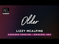 Older - Lizzy McAlpine (Original Key Karaoke) - Piano Instrumental Cover with Lyrics